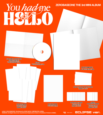 ZEROBASEONE - 3rd Mini Album [You had me at HELLO] (Random Ver.)