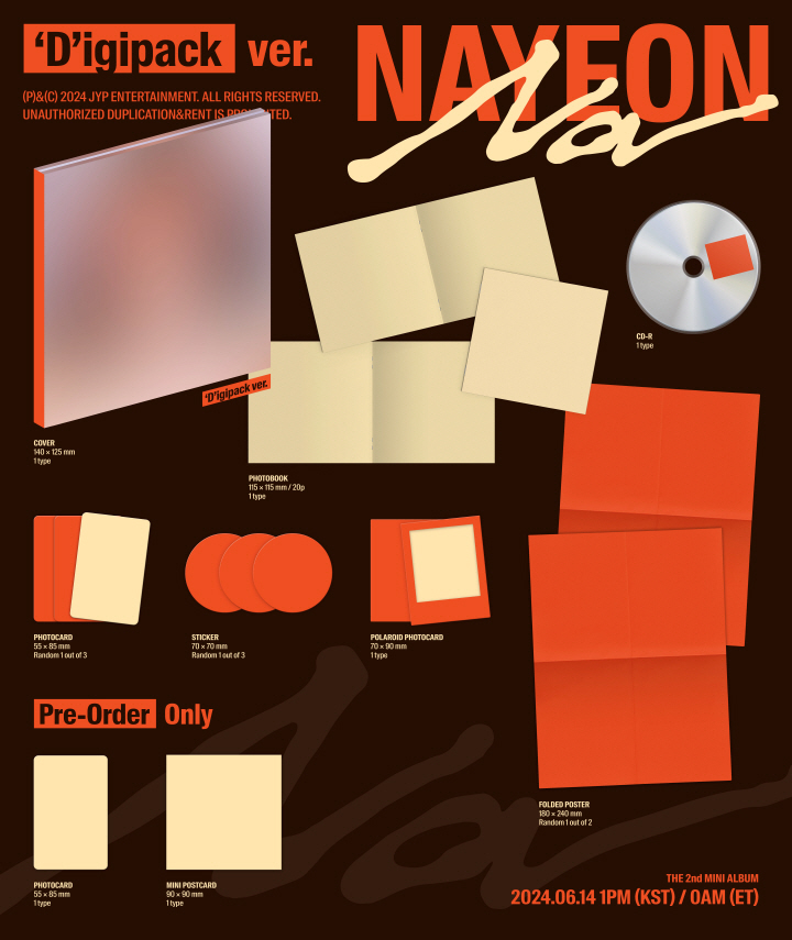 NAYEON (TWICE) - 2ND MINI ALBUM [NA] (Random Ver.)