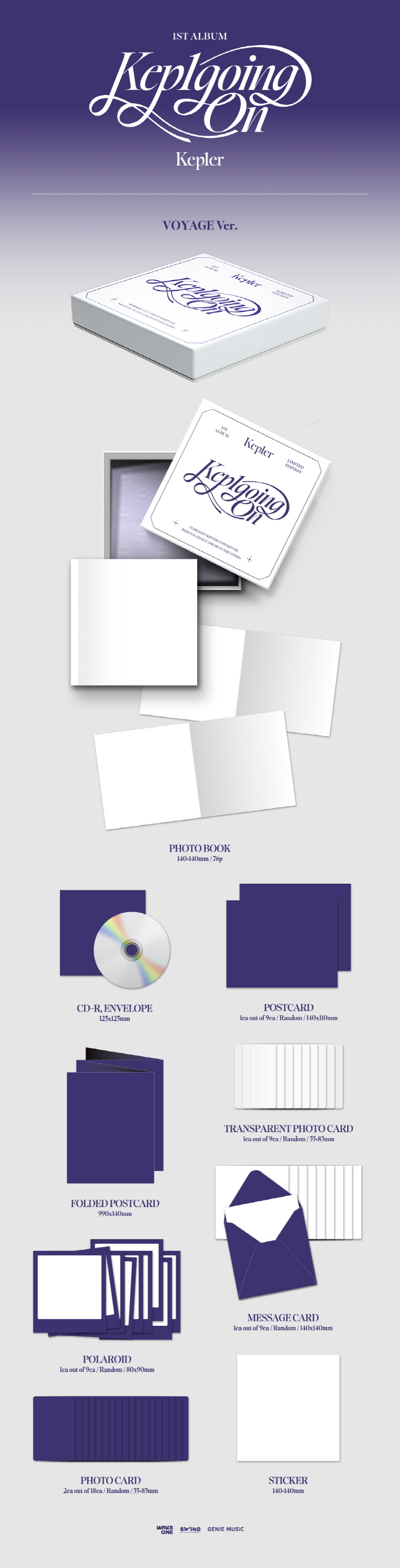 Kep1er - 1st Album [Kep1going On] (Limited Edition VOYAGE Ver.)