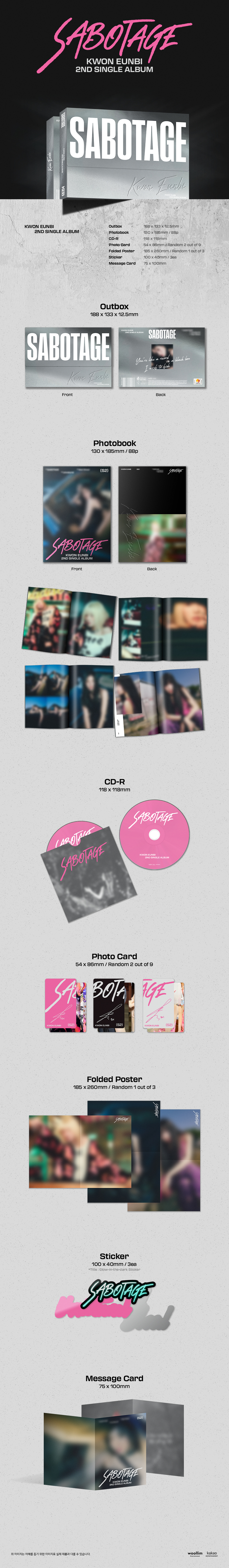 KWON EUN BI - 2nd Single Album [SABOTAGE]