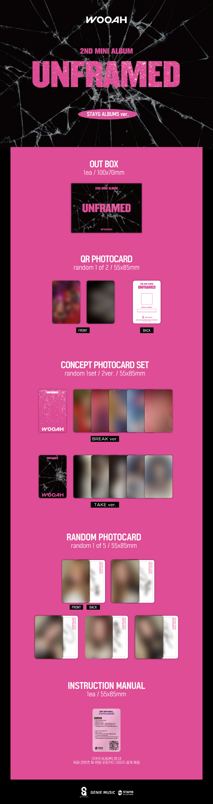 WOOAH - 2nd Mini Album [UNFRAMED] (STAYG ALBUMS ver.)