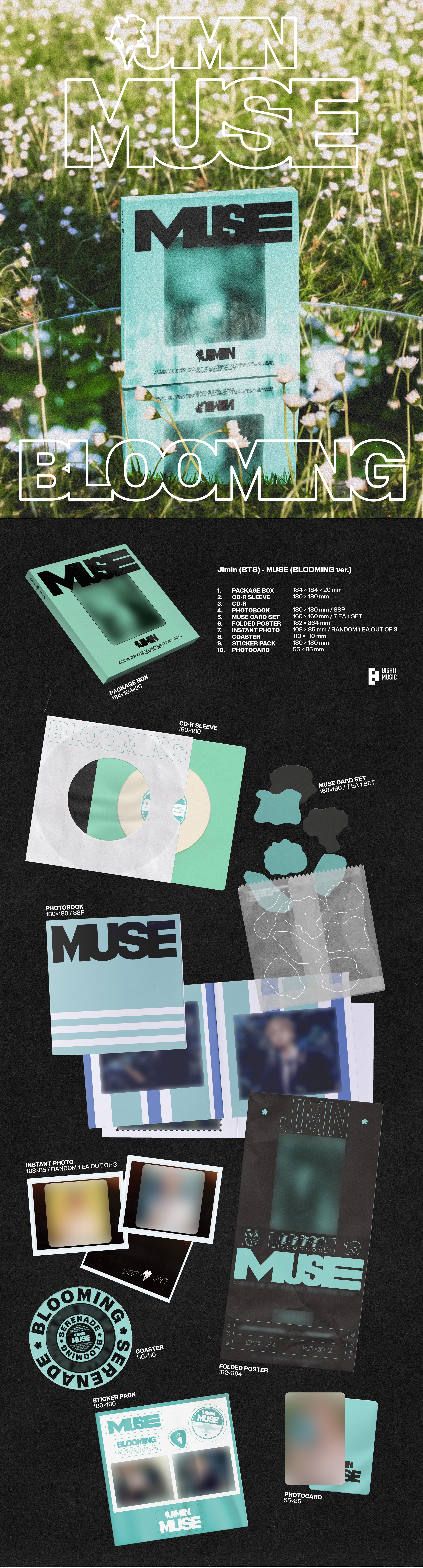 Jimin (BTS) - 2nd EP Album [MUSE] (Random ver.)