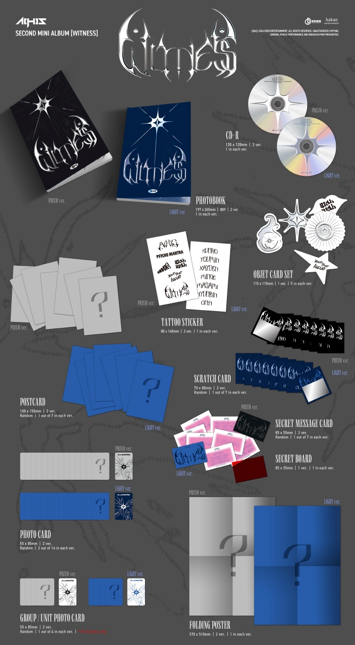 ALL(H)OURS - SECOND MINI ALBUM [WITNESS] (Random ver.)