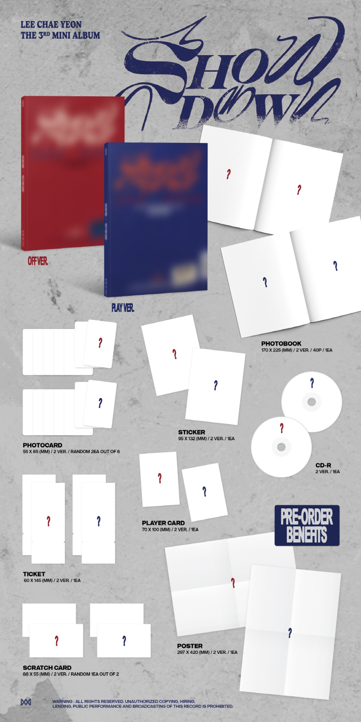 LEE CHAE YEON - 3rd mini album [SHOWDOWN] (Random ver.)