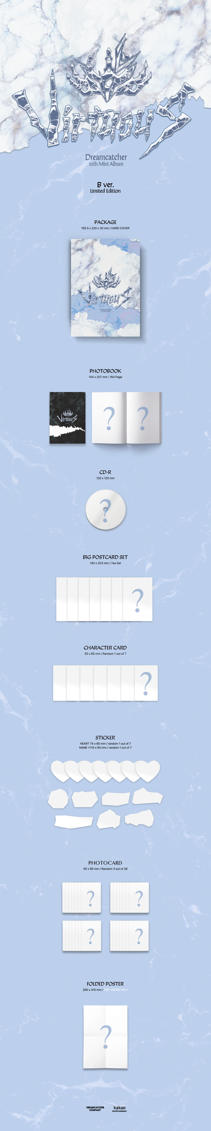 Dreamcatcher - 10th Mini Album [VirtuouS] [B ver.]
