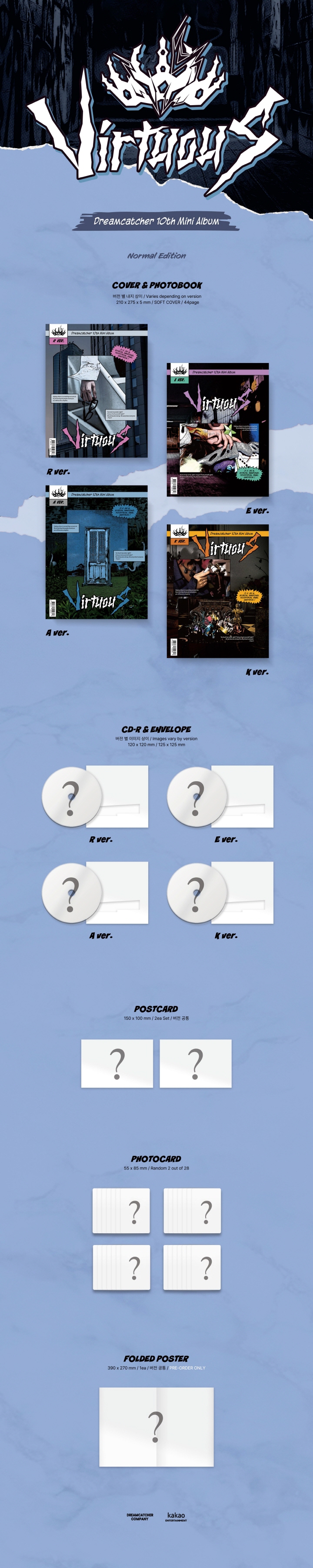 Dreamcatcher - 10th Mini Album [VirtuouS] (Random Ver.)