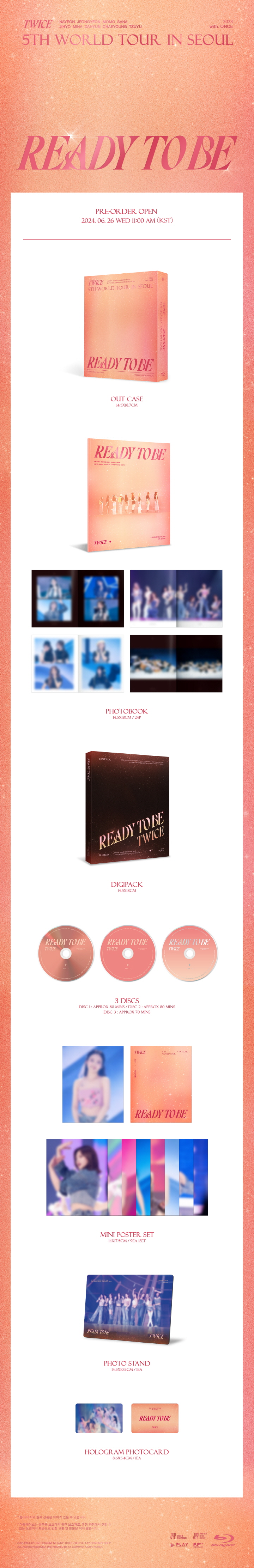 TWICE - 5TH WORLD TOUR [READY TO BE] IN SEOUL (Blu-ray)