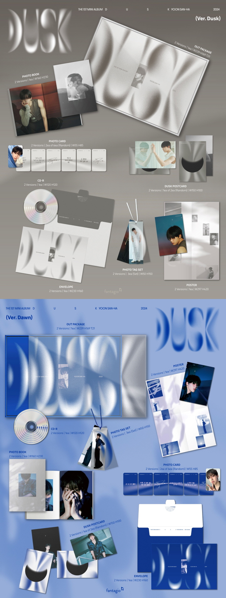 YOON SANHA (ASTRO) - 1st Mini Album [DUSK] (Random ver.)