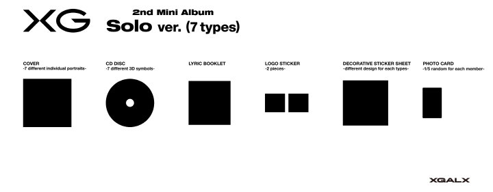 XG - 2nd Mini Album [AWE] (Solo ver. MAYA) + SOLO TRADING CARD