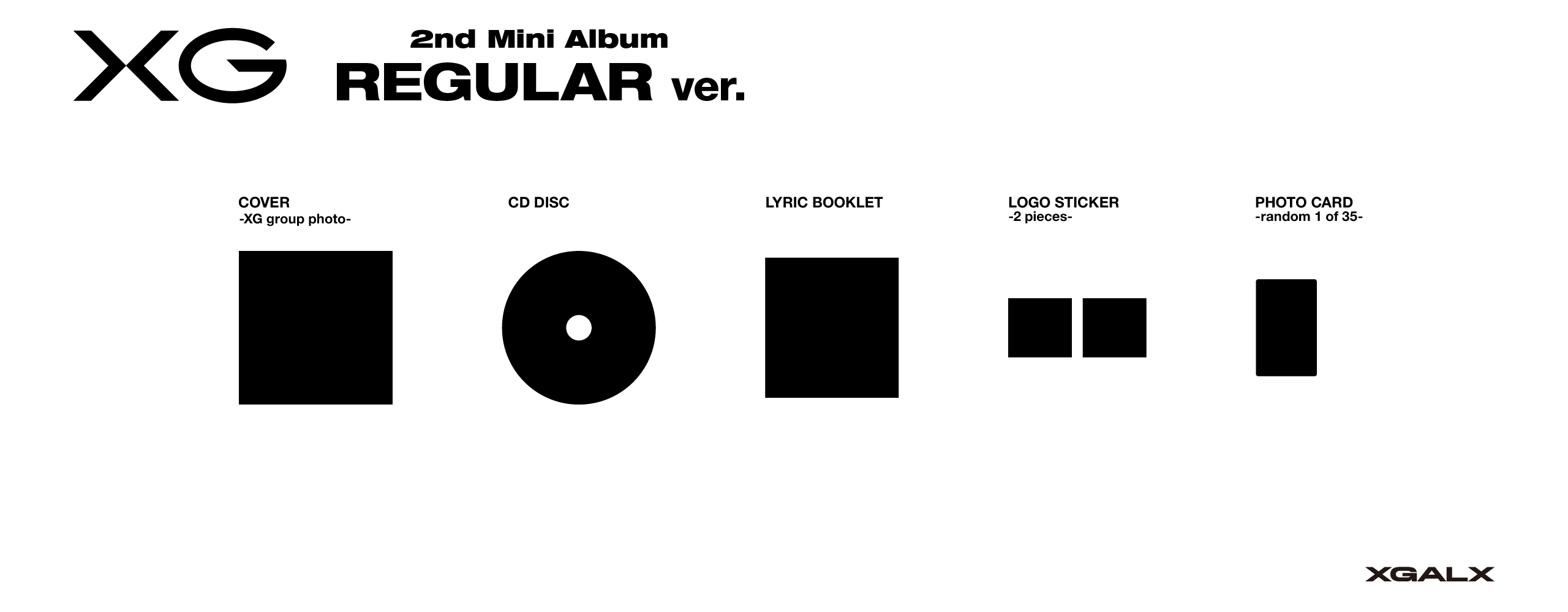 XG - 2nd Mini Album (Regular Ver.) + SOLO TRADING CARD