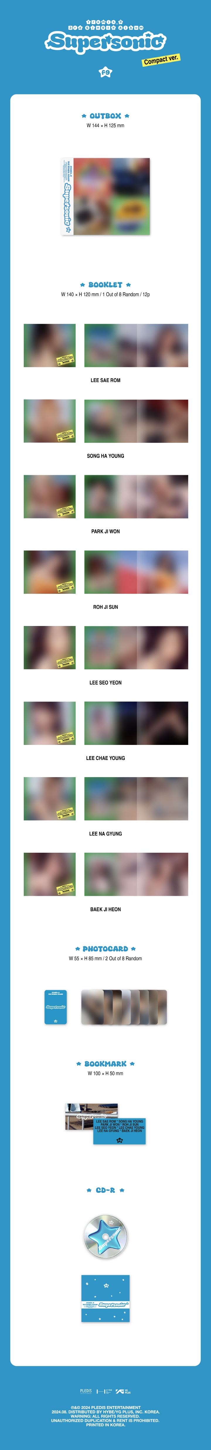 fromis_9 - 3rd Single Album [Supersonic] (Compact ver.) (8 typs Random ver.)