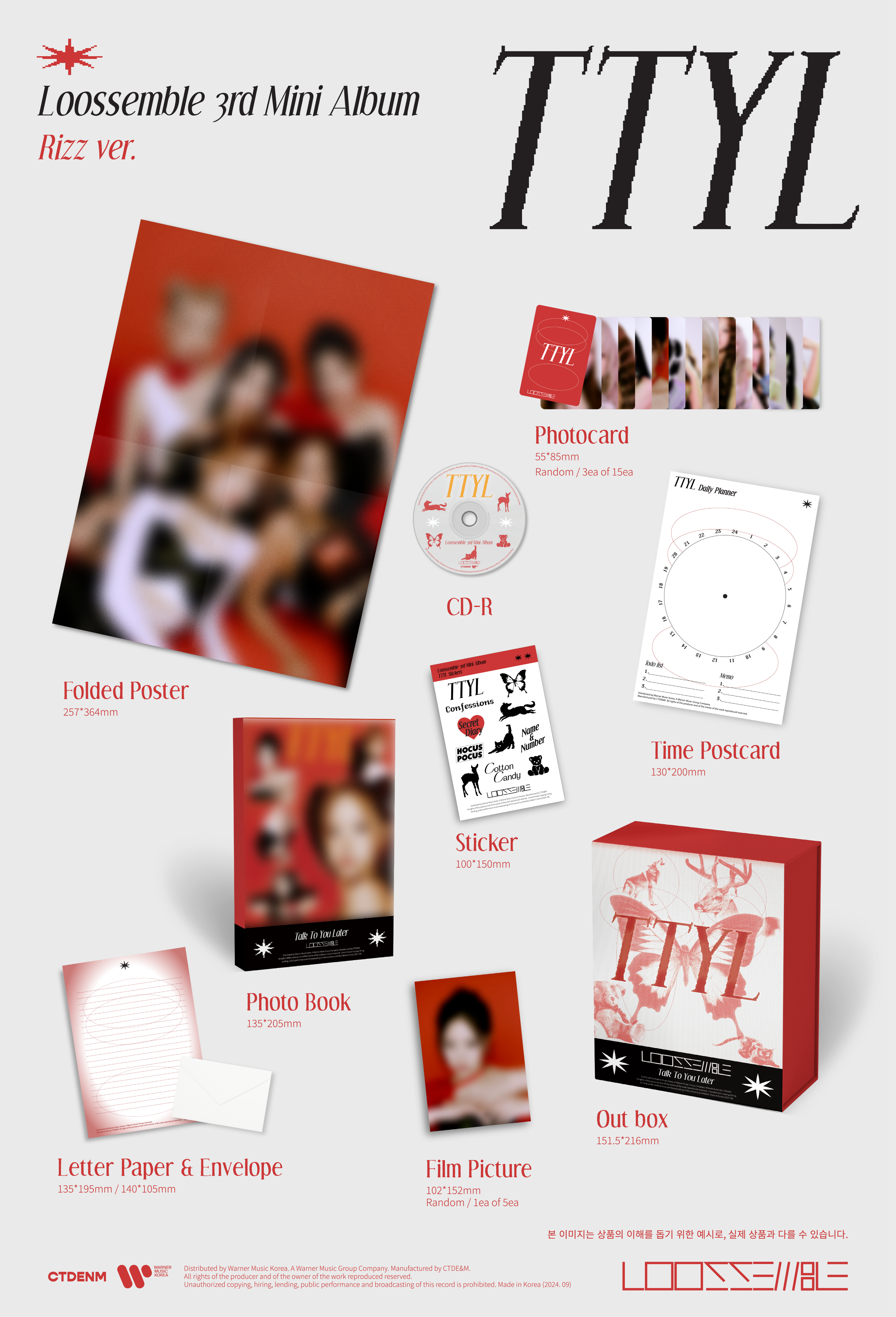 Loossemble - 3rd Mini Album [TTYL] (Random Ver.)