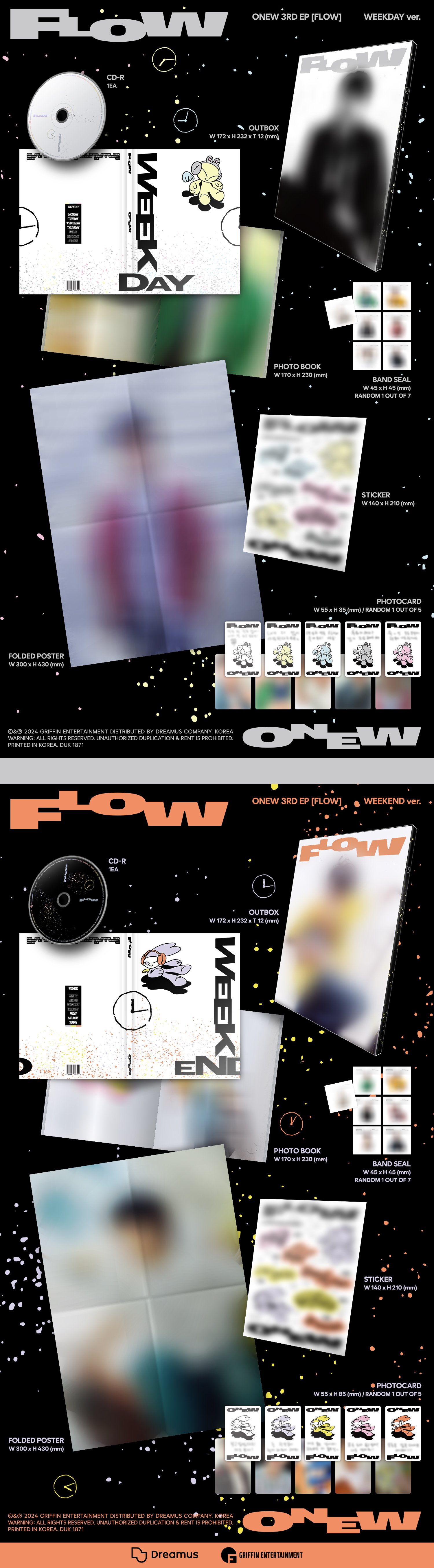 ONEW - 3rd EP Album [FLOW] (Random Ver.)