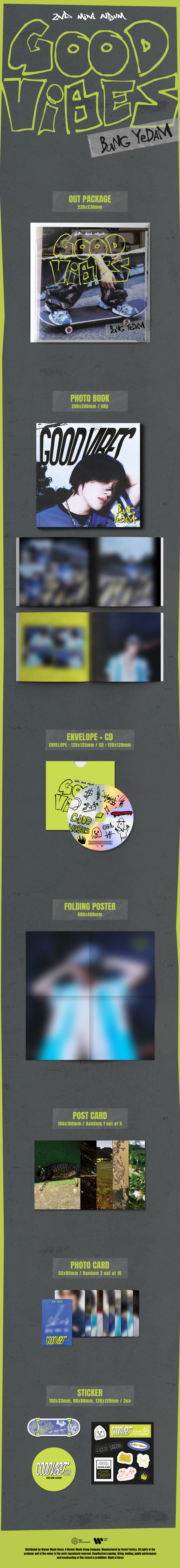 BANG YEDAM - 2nd Mini Album [GOOD ViBES]