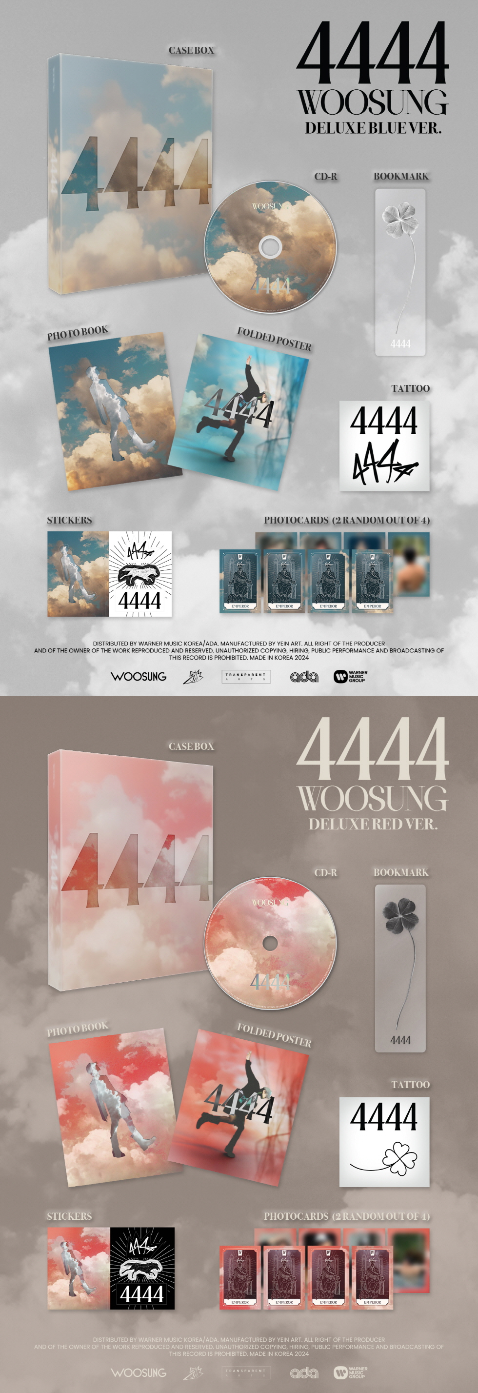 WOOSUNG - 4444 (DELUXE VER.) (Random ver.)
