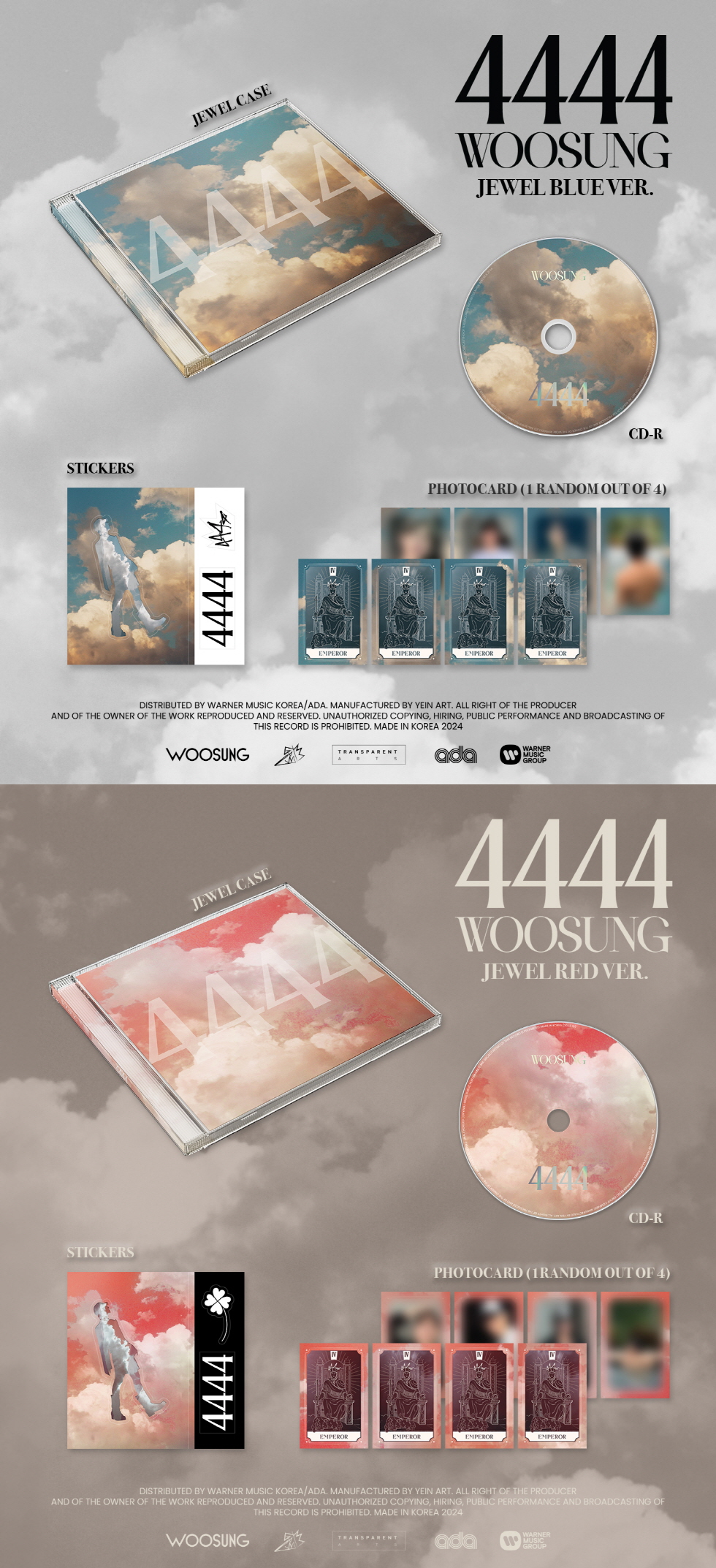 WOOSUNG - 4444 (JEWEL VER.) (Random ver.)