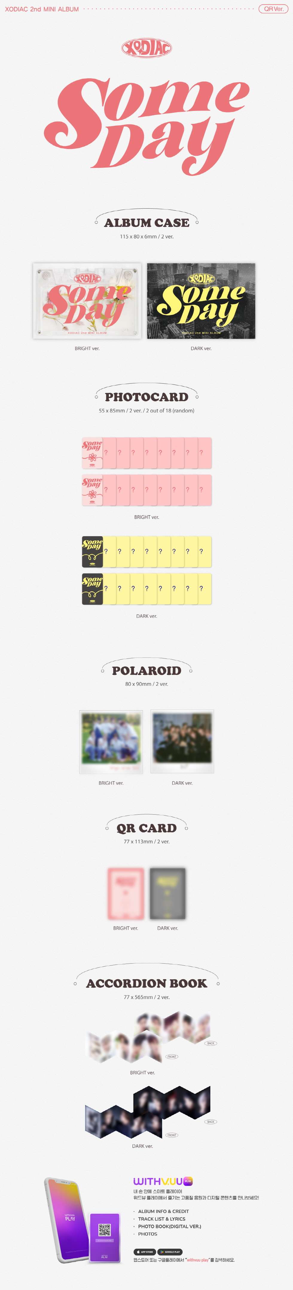 XODIAC - 2nd Mini Album [SOME DAY] (QR) (Random Ver.)