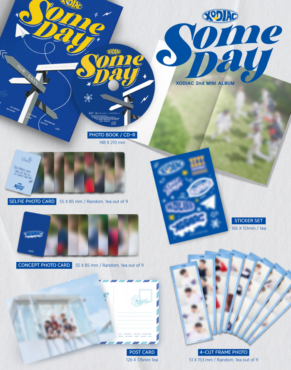 XODIAC - 2nd Mini Album [SOME DAY] (Random Ver.)