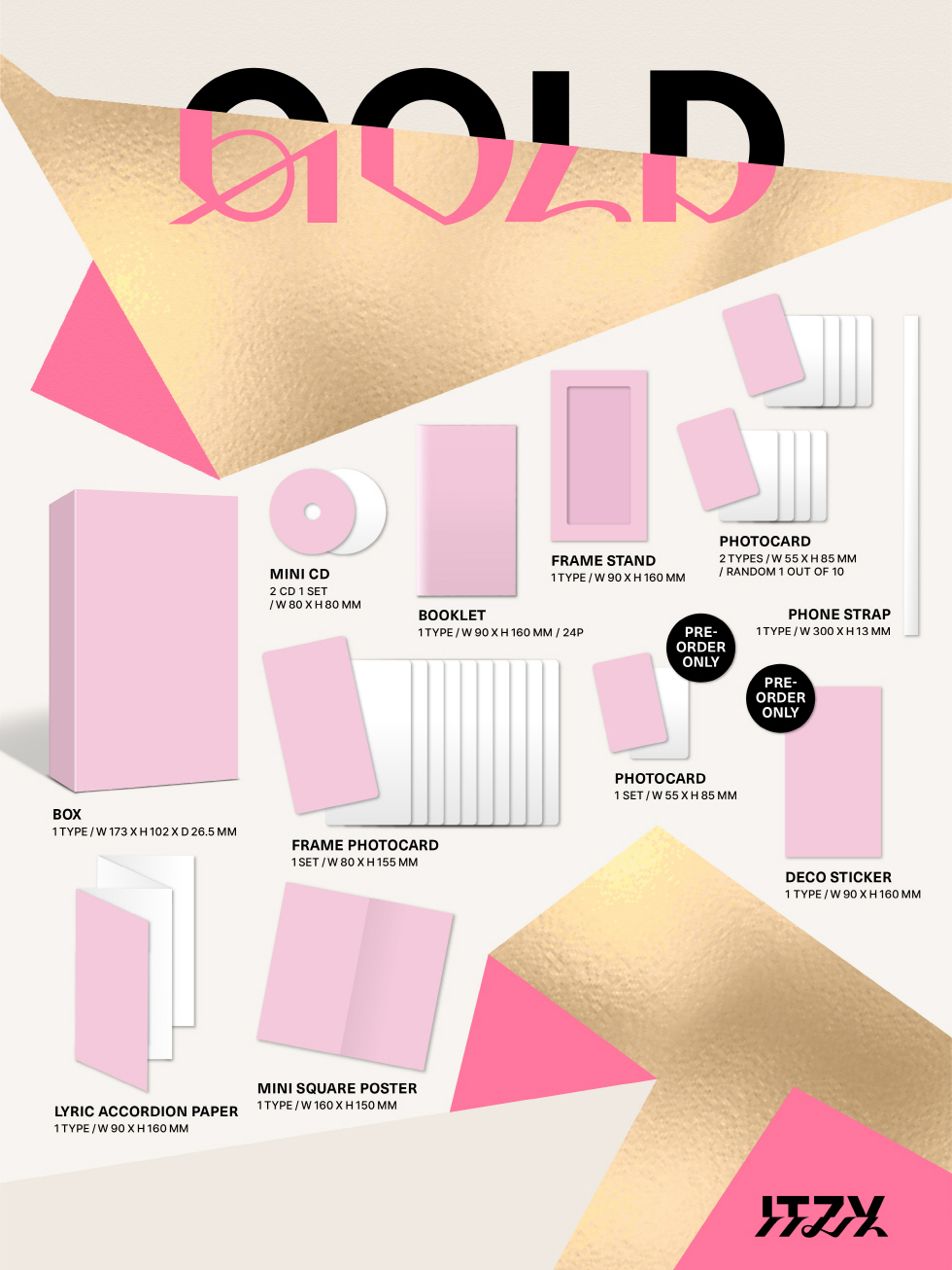 ITZY - [GOLD] (Random Ver.)