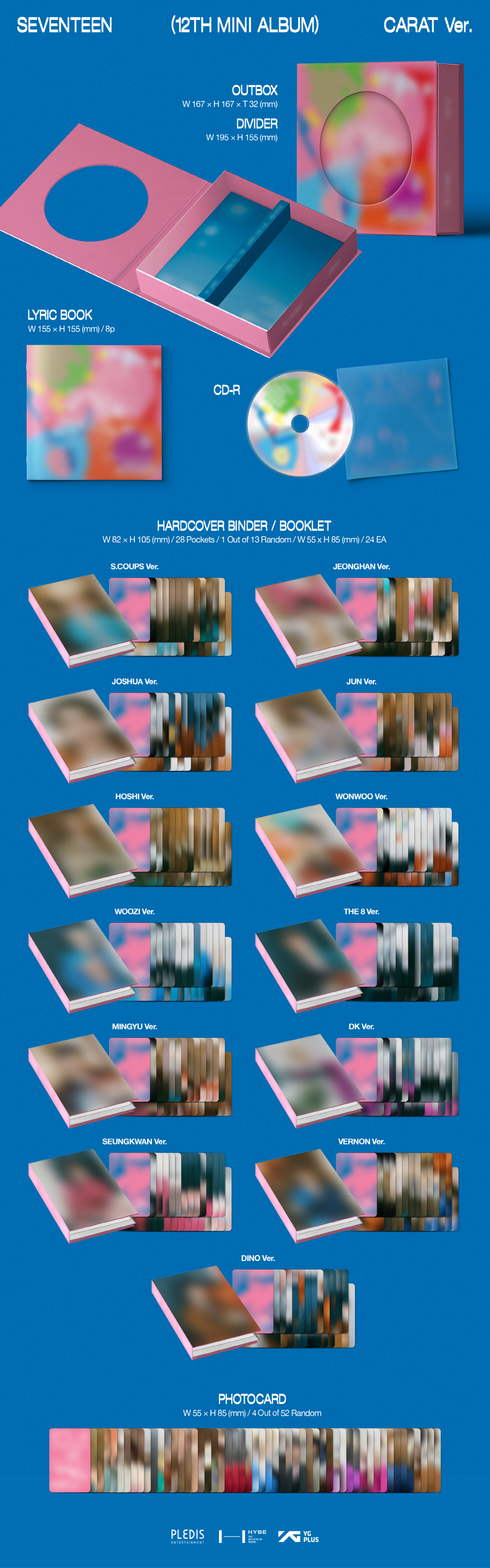 SEVENTEEN - 12th Mini Album [SPILL THE FEELS] (CARAT Ver.) (Random ver.)