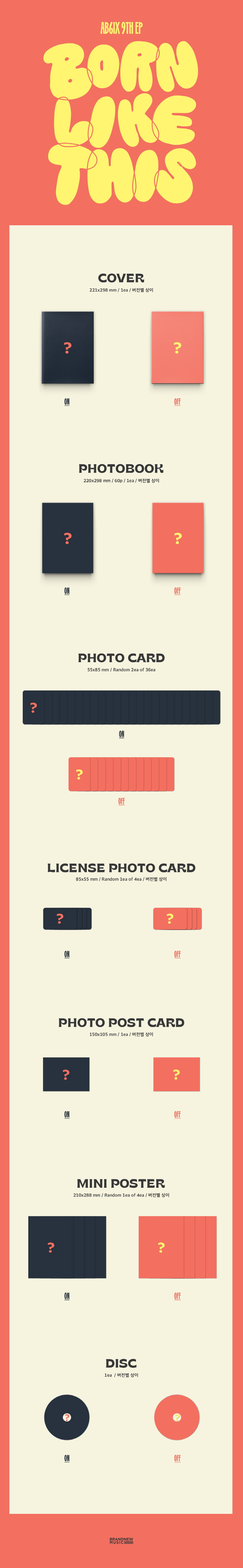 AB6IX - 9TH EP [BORN LIKE THIS] (Random Ver.)