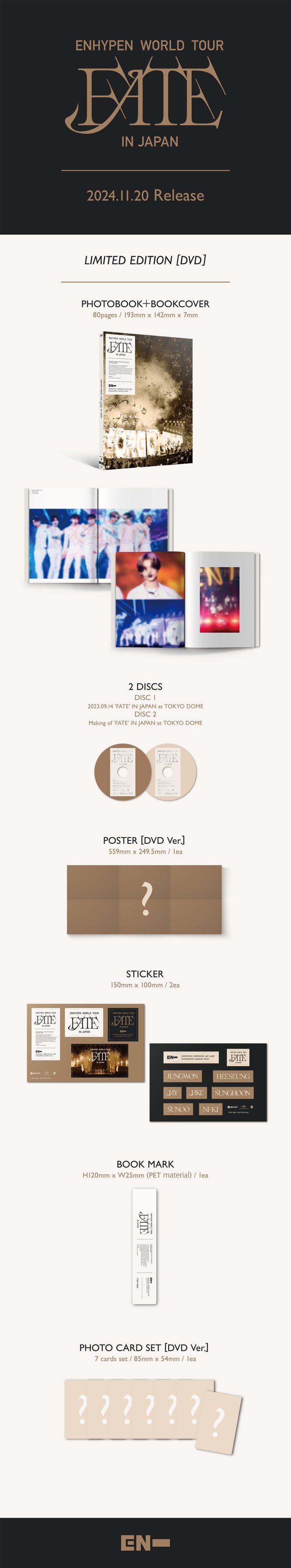 ENHYPEN - ENHYPEN WORLD TOUR `FATE` IN JAPAN DVD [Limited Edition]