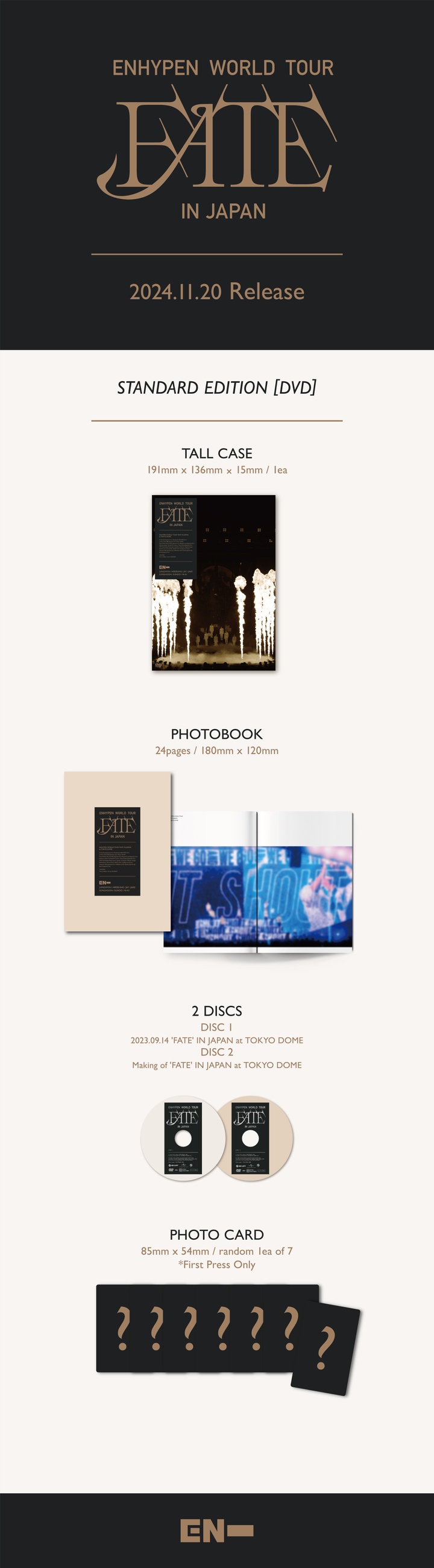 ENHYPEN - ENHYPEN WORLD TOUR `FATE` IN JAPAN DVD [Regular Edition]