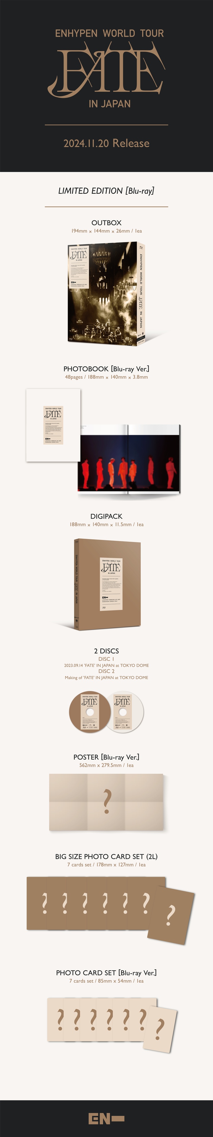 ENHYPEN - ENHYPEN WORLD TOUR `FATE` IN JAPAN Blu-ray [Limited Edition]