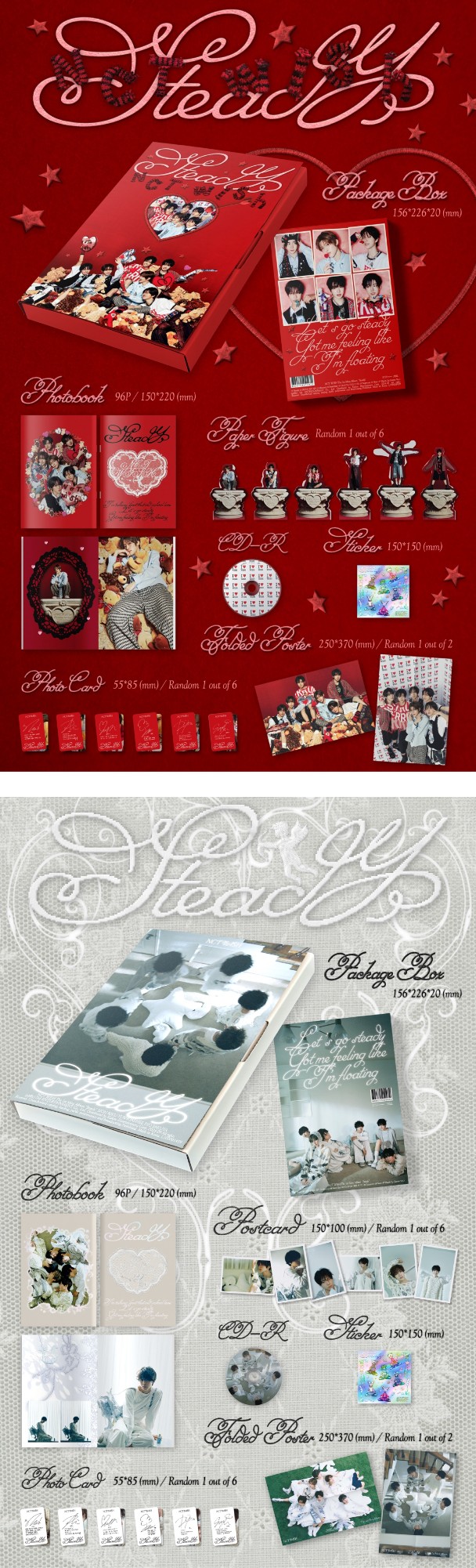[LUCKY DRAW EVENT] NCT WISH - The 1st Mini Album [Steady] (Photobook Ver.) (Random) + Random Photocard (SM)