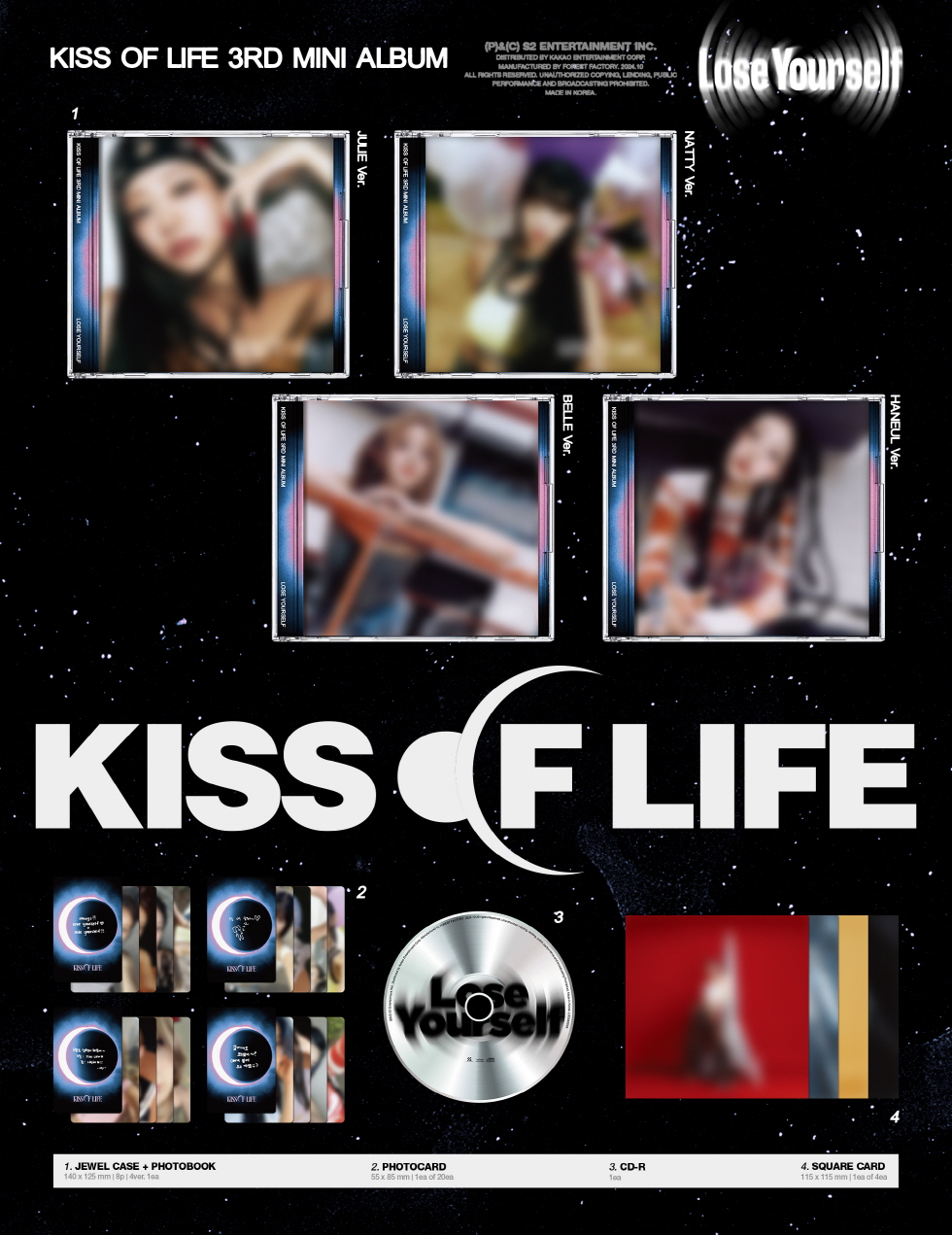 KISS OF LIFE - 3rd Mini Album [Lose Yourself] (Jewel Ver.) (Random ver.)