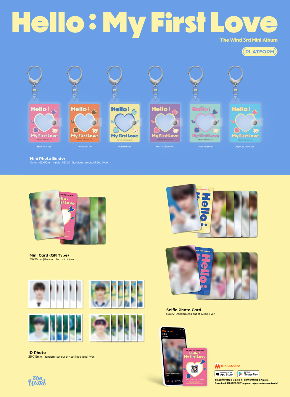 The Wind - 3rd Mini Album [Hello My First Love] PLATFORM Ver. (Random ver.)