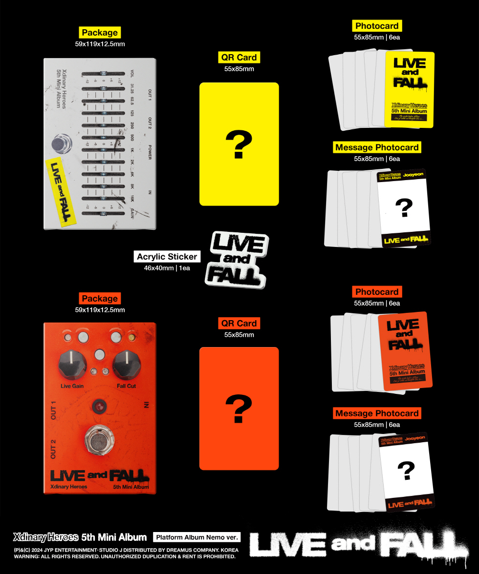 Xdinary Heroes - 5th Mini Album [LIVE and FALL] PLATFORM ALBUM_NEMO VER.