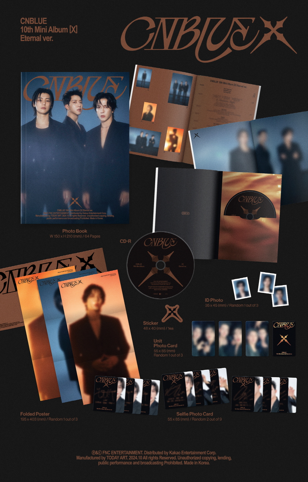 CNBLUE - 10th Mini Album [X] (Random ver.)