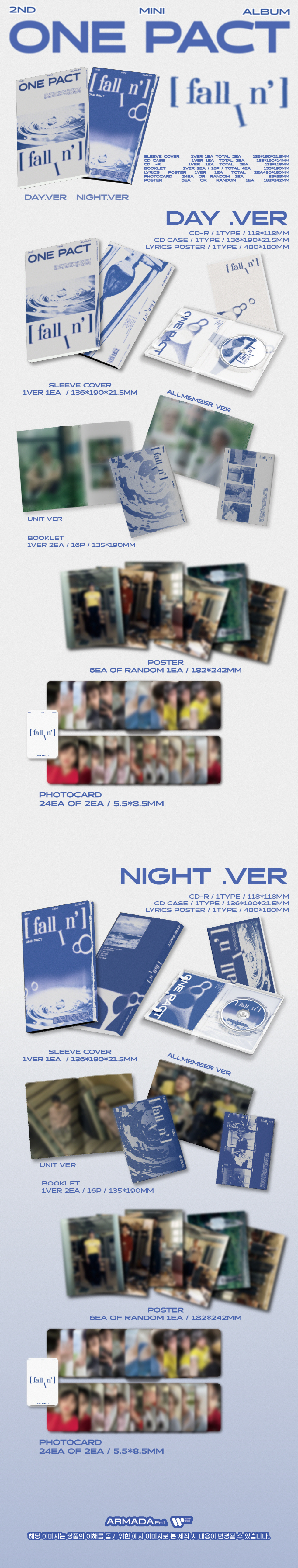 ONE PACT - 2nd Mini Album [fallIn’] (Random ver.)