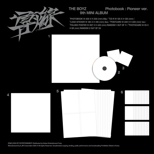 THE BOYZ - 9th MINI ALBUM [導火線 (도화선)] (PIONEER VER.) (PHOTOBOOK VER.)