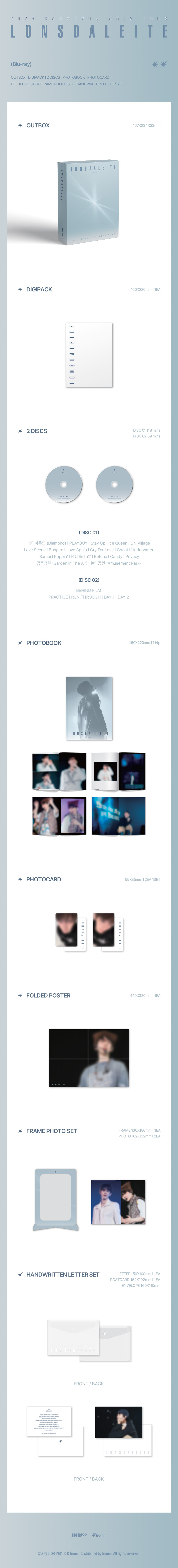 BAEKHYUN - 2024 BAEKHYUN ASIA TOUR [Lonsdaleite] in SEOUL (BLU-RAY)