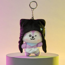 BT21 - MANG Baby Born to Dance Small Doll Keychain (Long Black)
