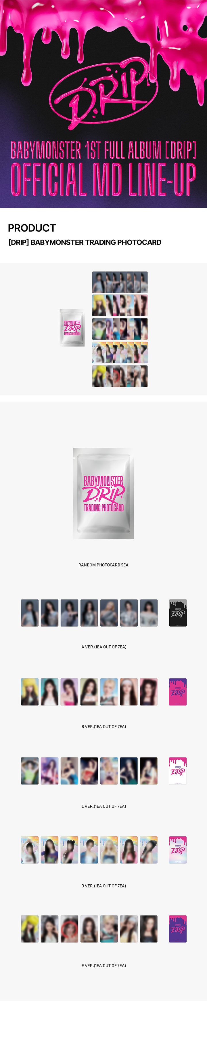BABYMONSTER - [DRIP] BABYMONSTER TRADING PHOTOCARD