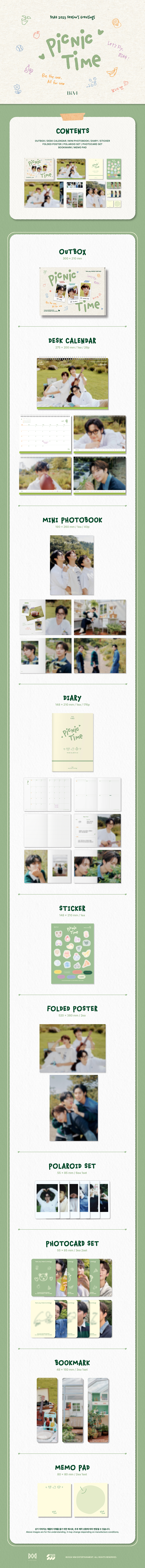 B1A4 - 2025 Season's Greetings [Picnic Time] + Photocard Set (SW)