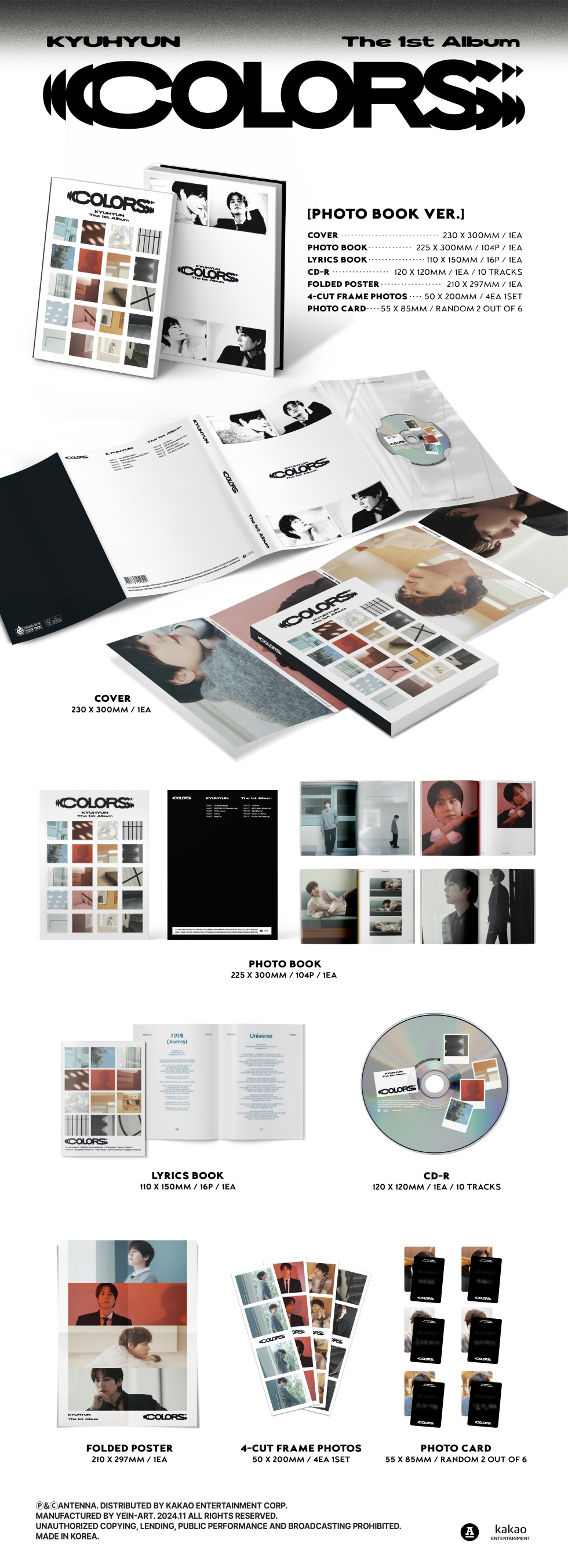 KYUHYUN - The 1st Album ‘COLORS’ [Photo Book ver.]