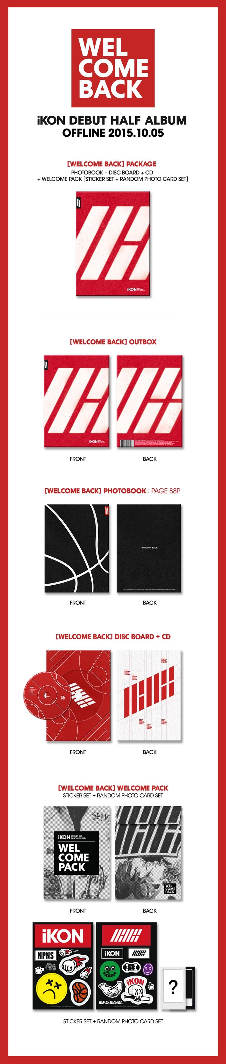iKON - DEBUT HALF ALBUM / WELCOME BACK