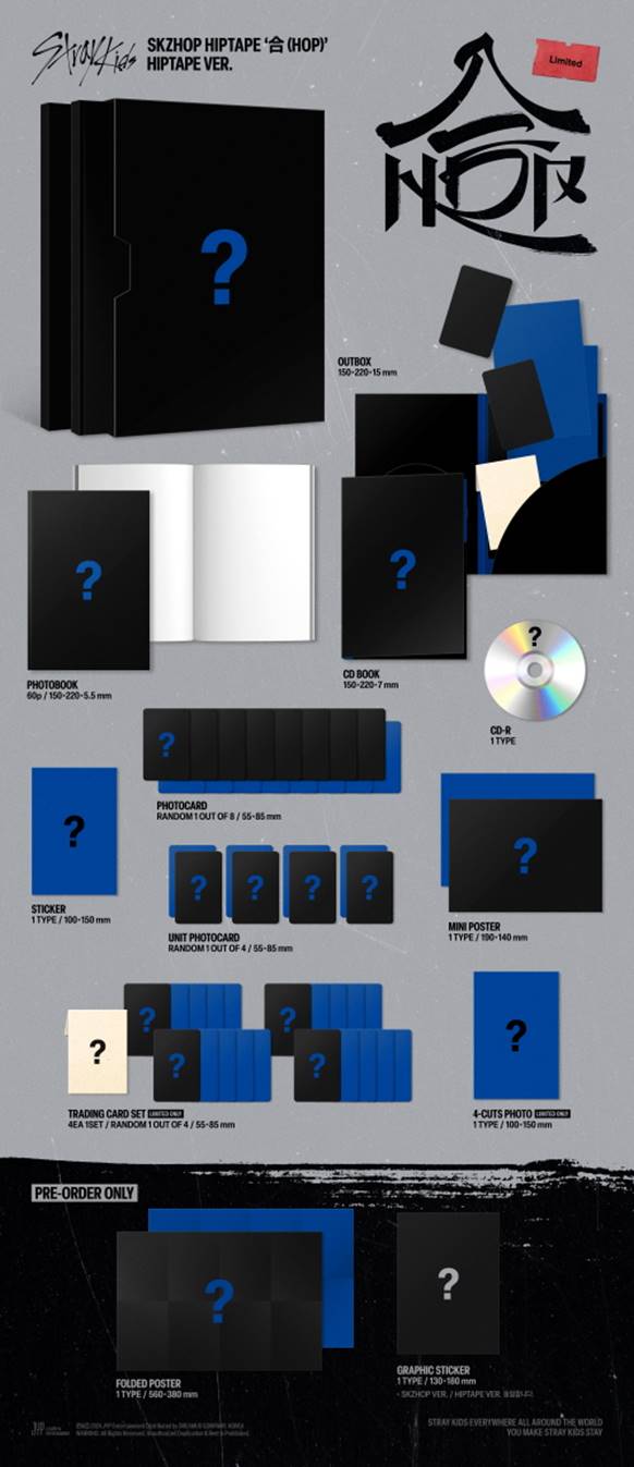 Stray Kids - SKZHOP HIPTAPE ‘合 (HOP)’ (HIPTAPE VER.)[LIMITED]