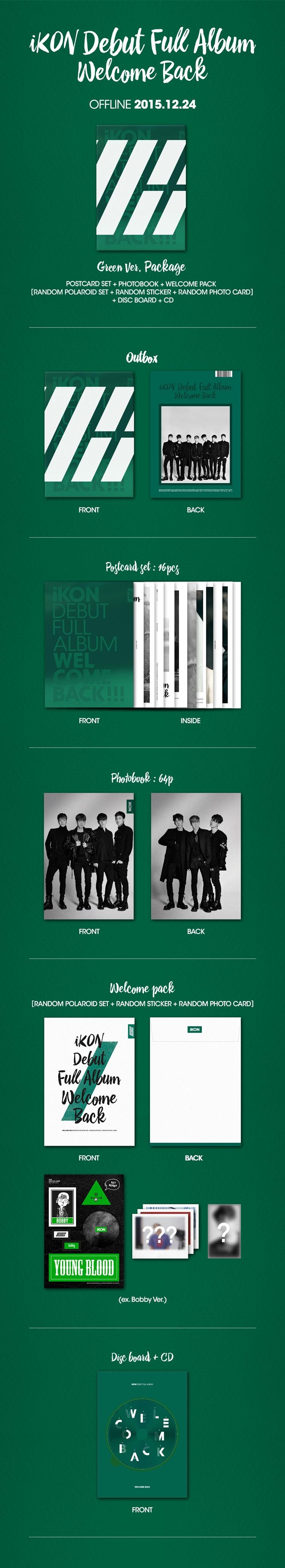iKON - DEBUT FULL ALBUM / WELCOME BACK (Cover Random)