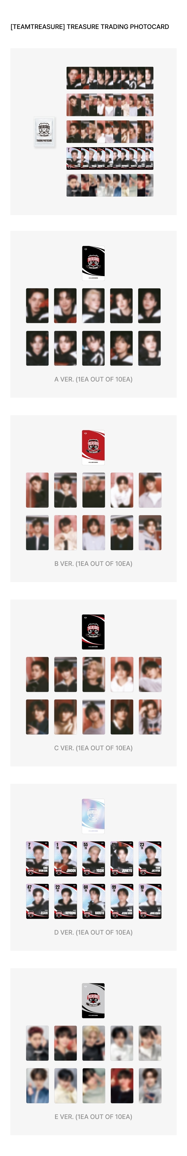 TREASURE - [TEAMTREASURE] TREASURE TRADING PHOTOCARD