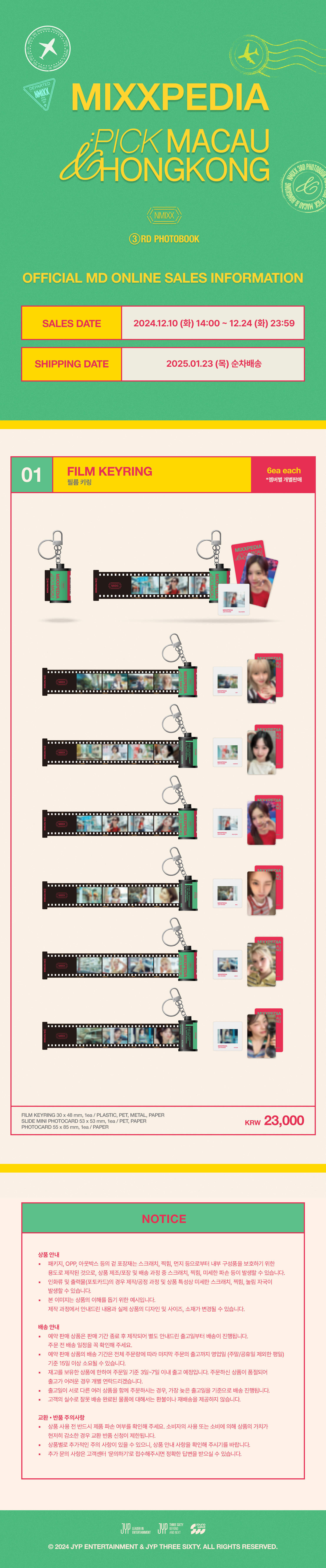 NMIXX - 'MIXXPIDIA: PICK MACAU & HONGKONG' FILM KEYRING (KYUJIN)