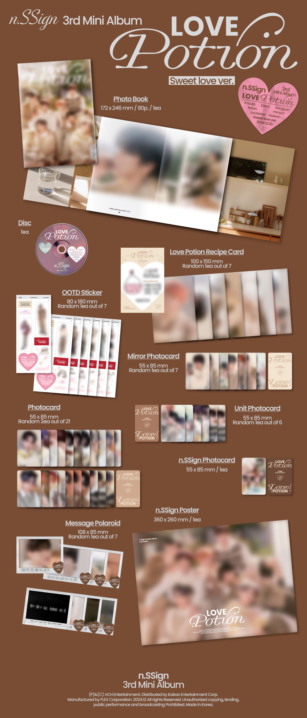 n.SSign - 3RD MINI ALBUM [Love Potion] (Random ver)
