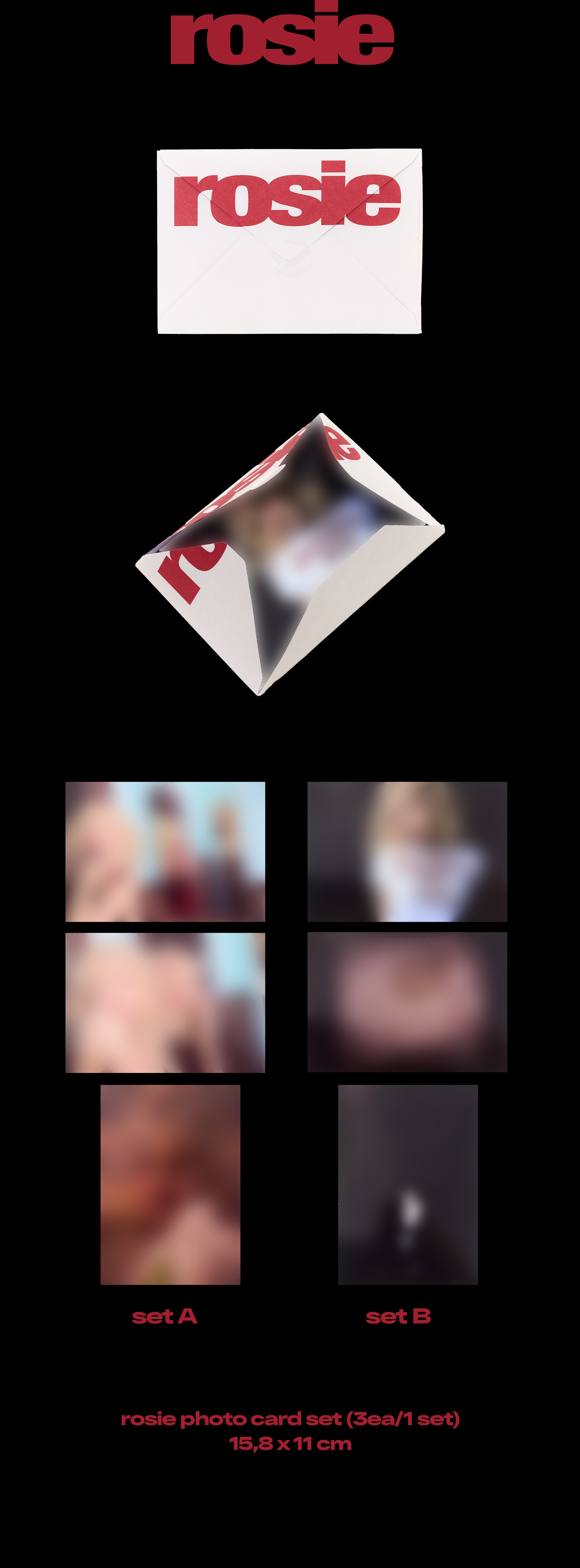 ROSÉ - [ROSIE] PHOTO CARD SET (B VER)