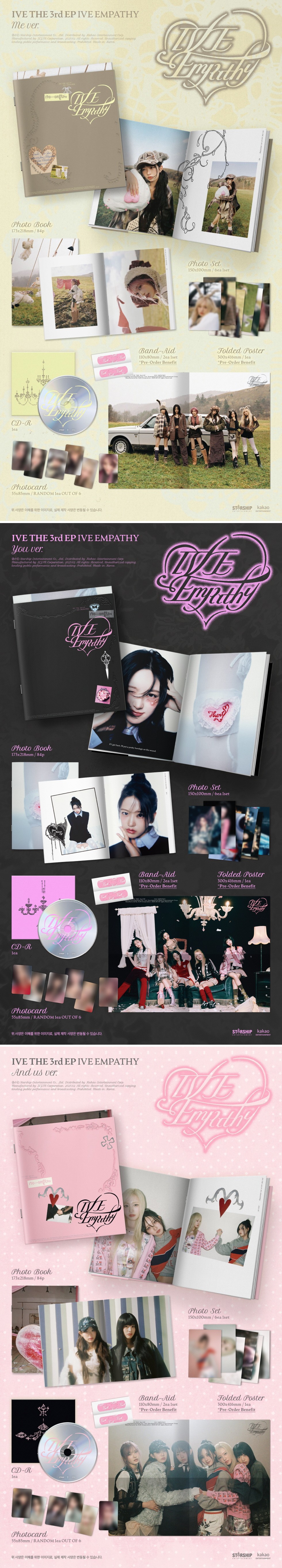 IVE - THE 3rd EP [IVE EMPATHY] (Random ver.)