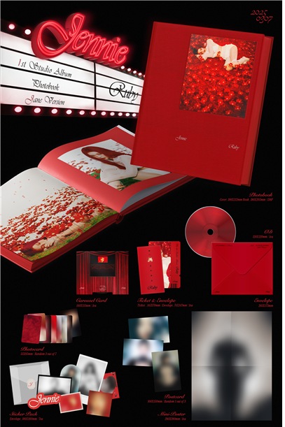 JENNIE - The 1st Studio Album [Ruby] (Random Ver.)