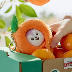 BT21 - MANG BABY PLUSH KEYRING ORANGE PARTY
